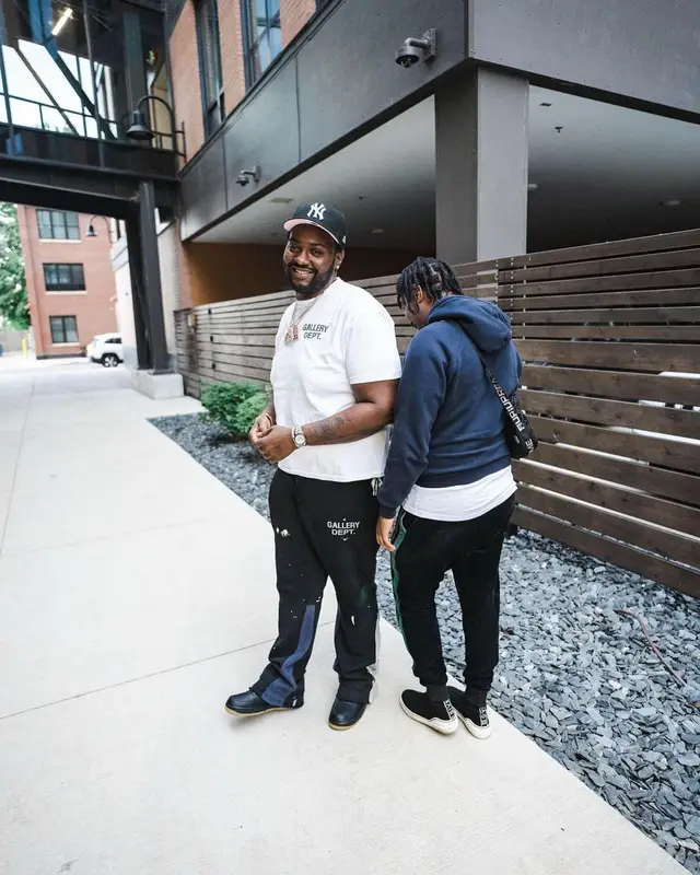 Peezy outfit in Gallery Dept., Jordan, and Off-White, 2022