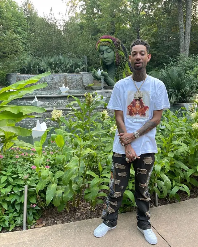 PnB Rock outfit in Supreme, Barriers, and Who Decides War, 2022
