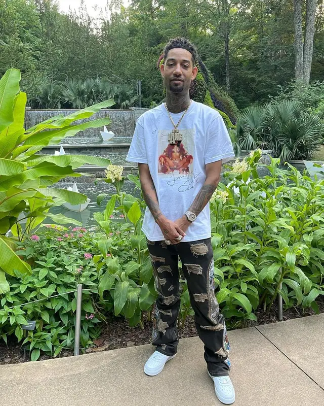 PnB Rock outfit in Supreme, Barriers, and Who Decides War, 2022