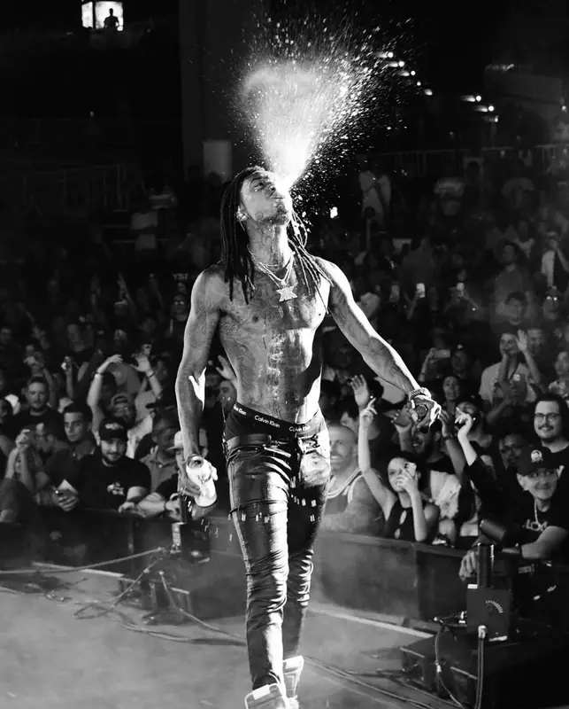 Wiz Khalifa outfit in Rick Owens and Calvin Klein, 2022