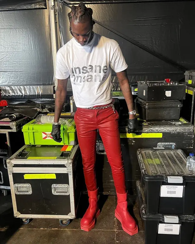 Lancey Foux outfit in Rick Owens and Givenchy, 2022