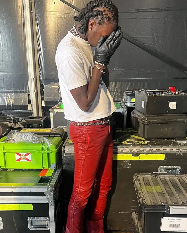 Lancey Foux outfit in Rick Owens and Givenchy, 2022