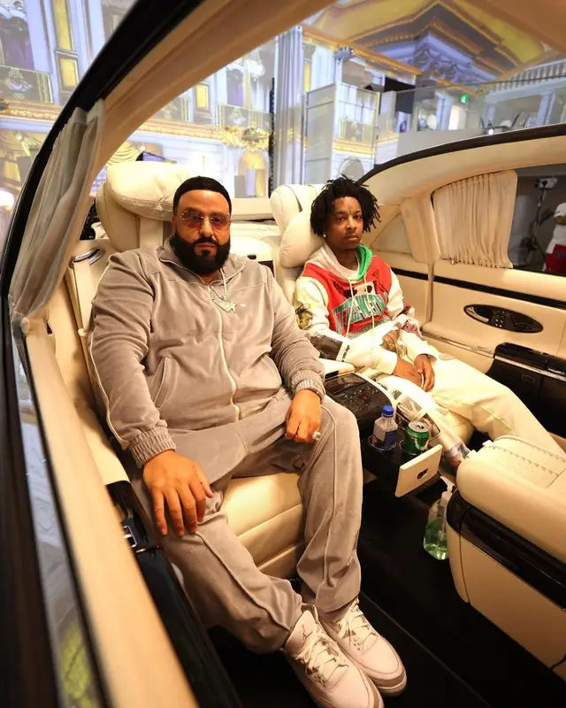 DJ Khaled outfit in Celine, Jordan, and Cartier, 2022