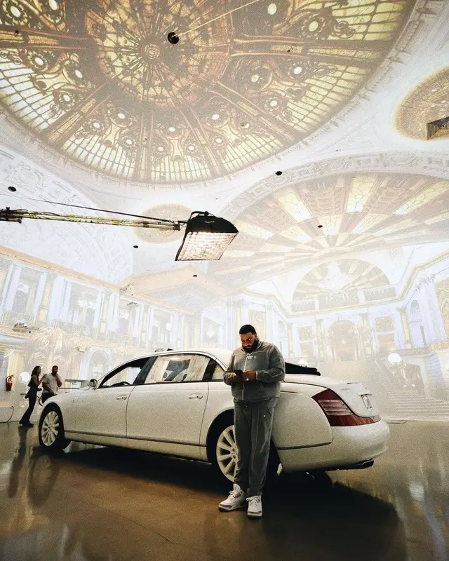 DJ Khaled outfit in Celine, Jordan, and Cartier, 2022