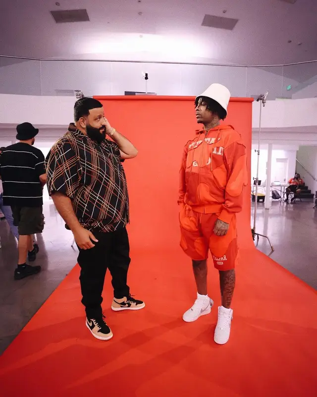 21 Savage outfit in Telfar and Nike, 2022