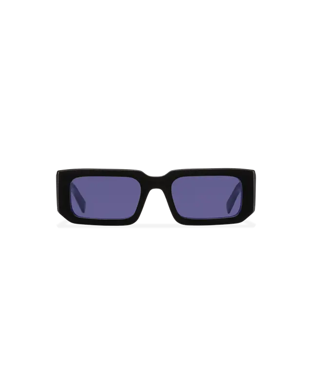 Prada Symbole Rectangle-frame Sunglasses In Purple Lenses $520