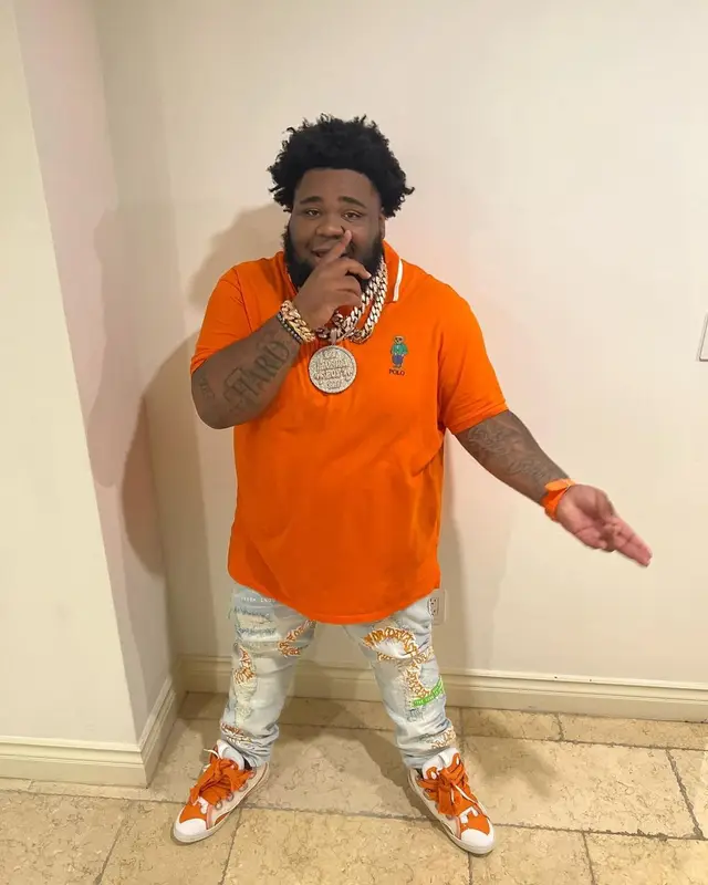 Rod Wave outfit in Polo Ralph Lauren, Gala, and Lanvin, 2022