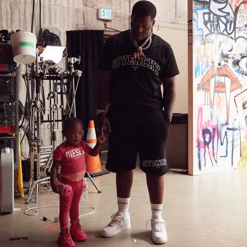 Lil Zay Osama outfit in Givenchy, Nike, and Balenciaga, 2022