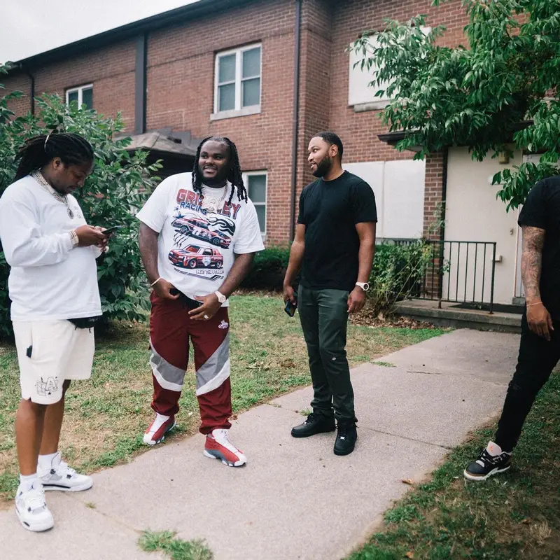 Tee Grizzley outfit in Fuck The Population, Jordan, and Saint Laurent, 2022