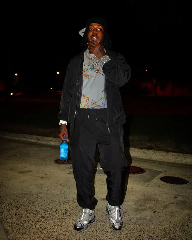 EST Gee outfit in Givenchy, 2022