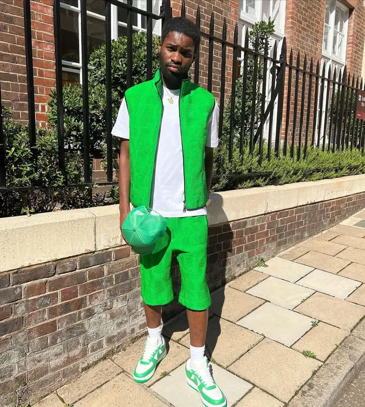 Dave outfit in Bottega Veneta and Louis Vuitton, 2022