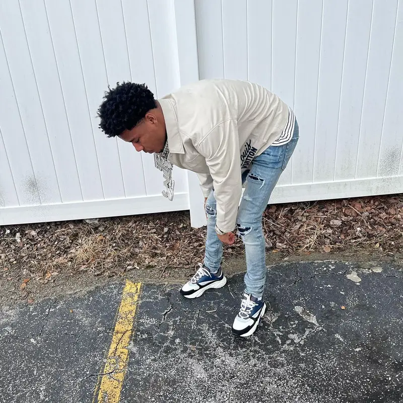Nardo Wick outfit in Louis Vuitton, Amiri, and Dior, 2022