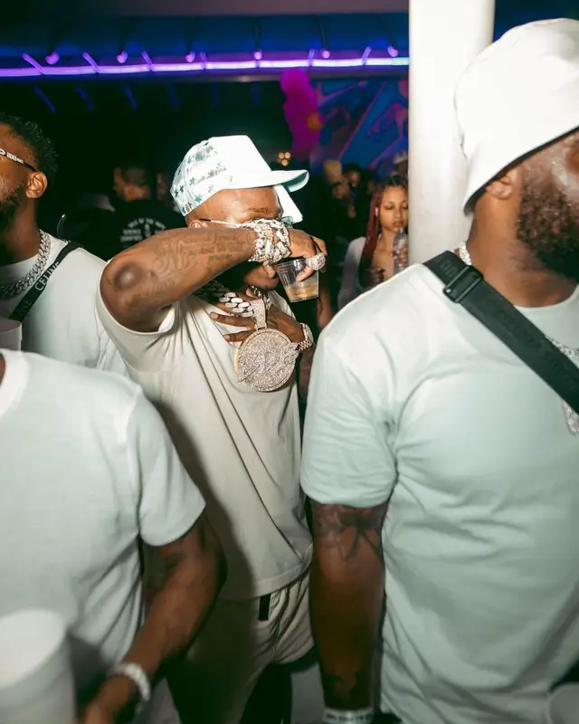 DaBaby outfit in Balenciaga and Bape, 2022