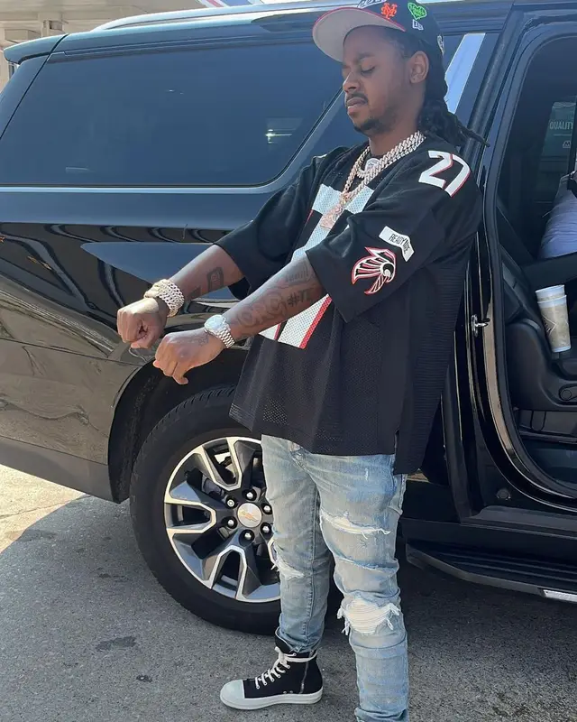 Babyface Ray outfit in Readymade, Amiri, and Rick Owens, 2022