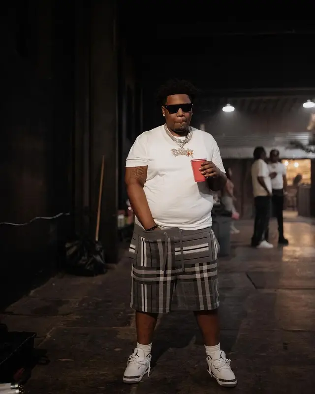 Big30 outfit in Burberry and Jordan, 2022