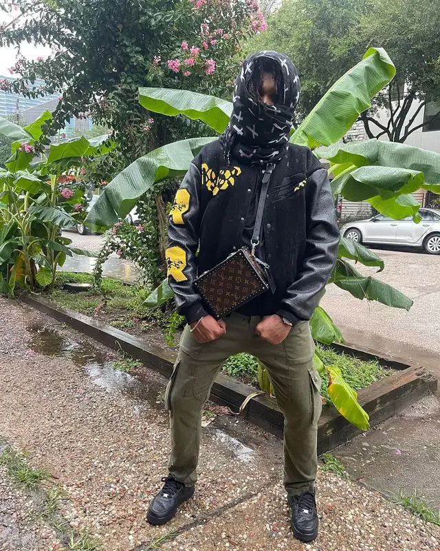 Snot outfit in Ryan Knew, Nike, and Louis Vuitton, 2022