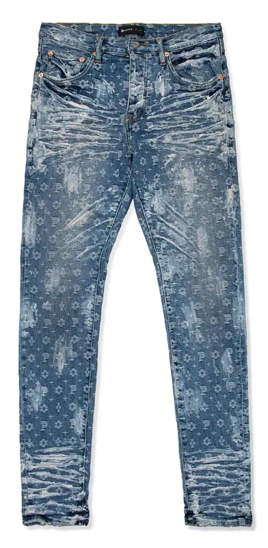 Purple Brand Monogram Jacquard Skinny Jeans | WHAT'S ON THE STAR?