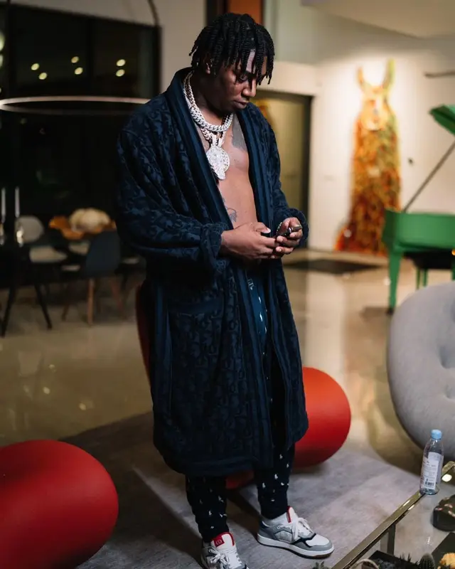 Fredo Bang outfit in Ralph Lauren and Dior, 2022