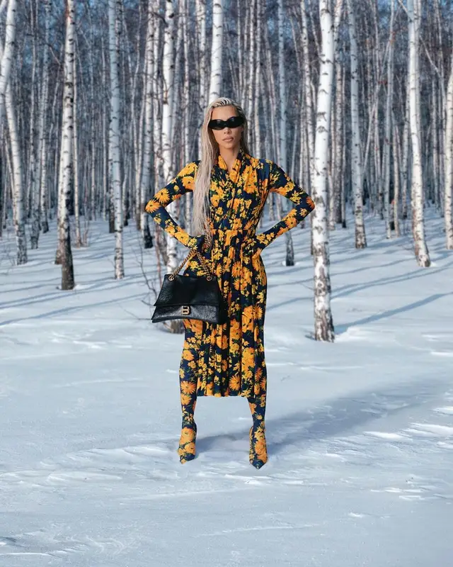 Kim Kardashian outfit in Balenciaga, 2022