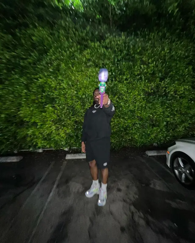 Lucki outfit in Balenciaga and Denim Tears, 2022