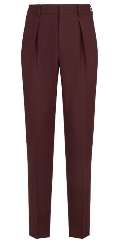 Fendi Burgundy Wool Pants $850