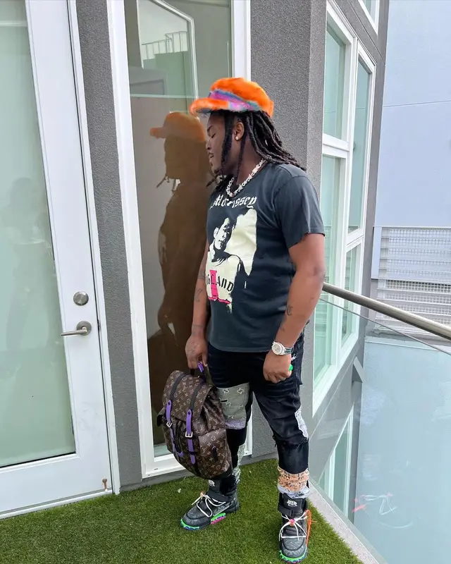 Lucki outfit in Made Worn, Amiri, and Marni, 2022
