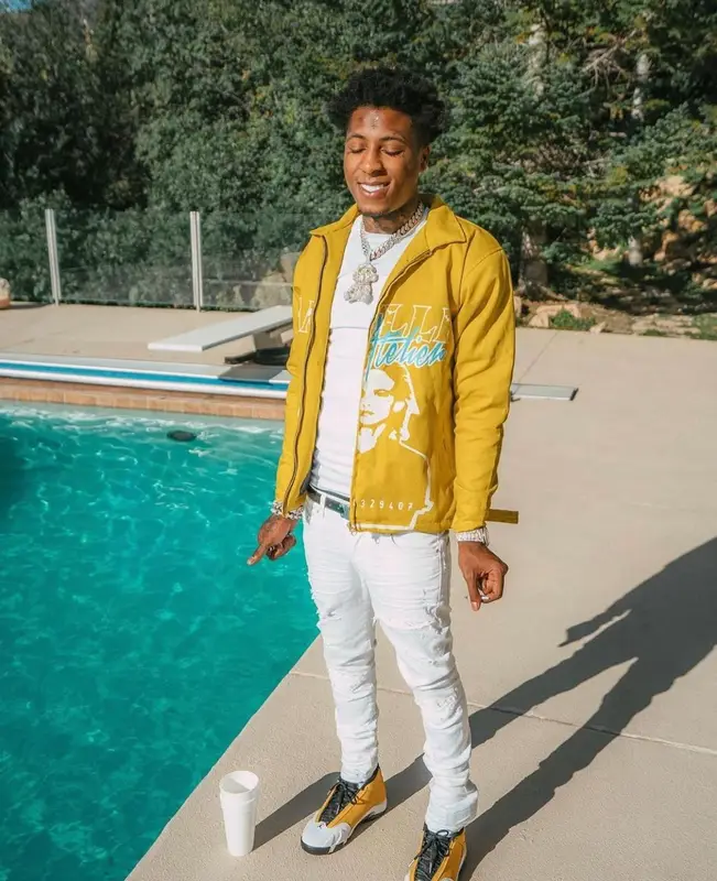NBA YoungBoy outfit in Polo Ralph Lauren, Amiri, and Jordan, 2022