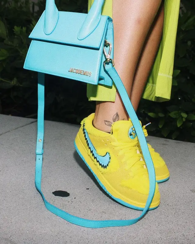 Latto outfit in Nike, Jacquemus, and Ganni, 2022