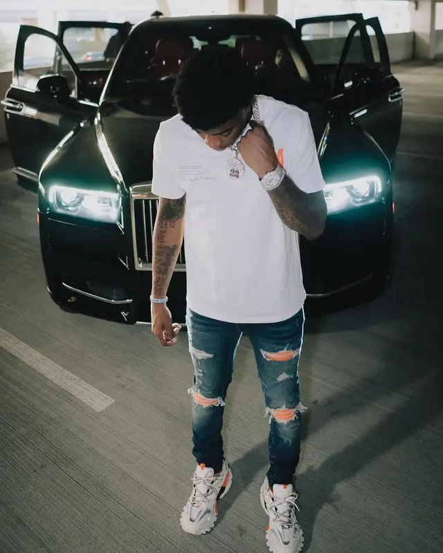 Yungeen Ace outfit in Amiri and Balenciaga, 2022