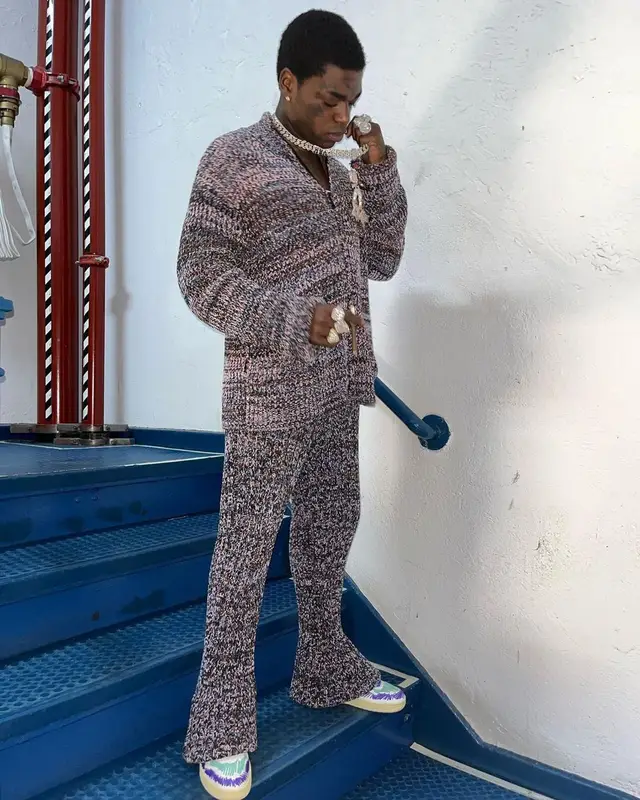 Kodak Black outfit in Marni and Veja, 2022