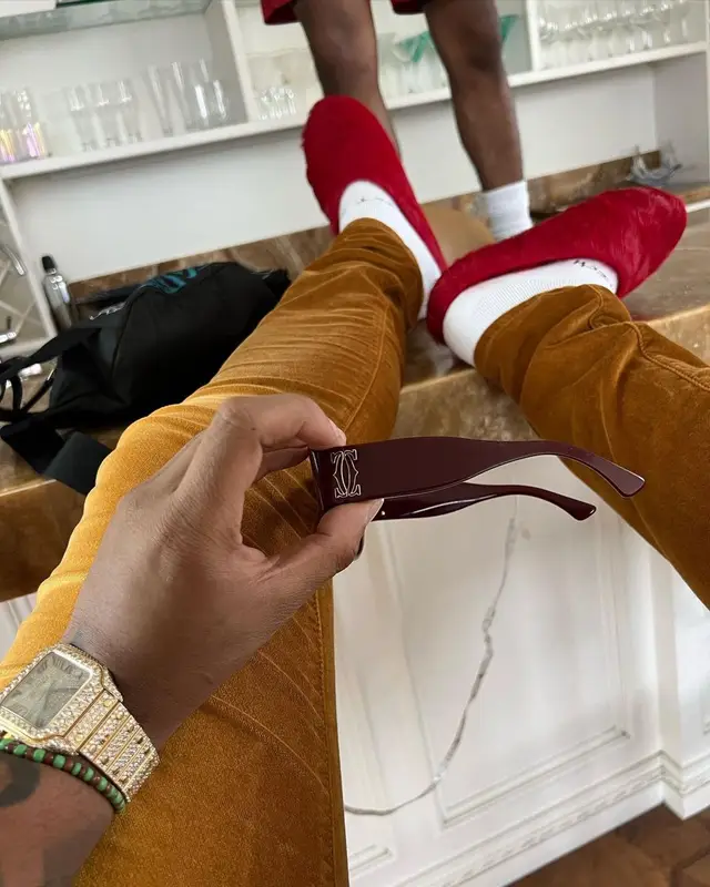 Lil Gotit outfit in Marni and Palm Angels, 2022
