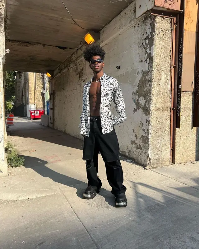 Lil Nas X outfit in Balenciaga, 2022