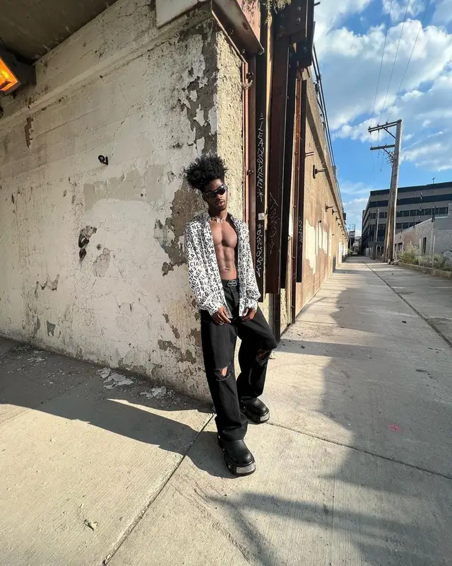 Lil Nas X outfit in Balenciaga, 2022