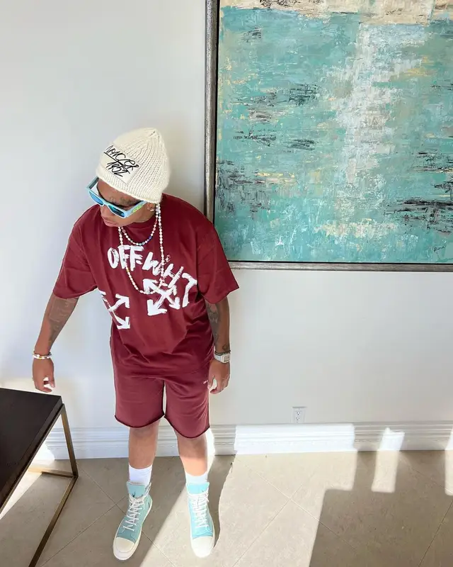 Lil Gotit outfit in Off-White, Dior, and Moncler, 2022