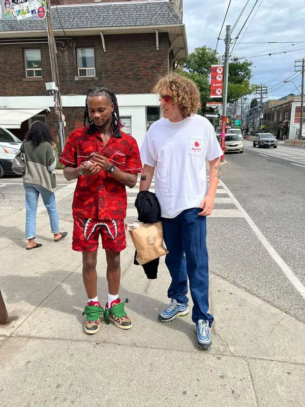 BigBabyGucci outfit in Bape, Lanvin, and Alyx, 2022