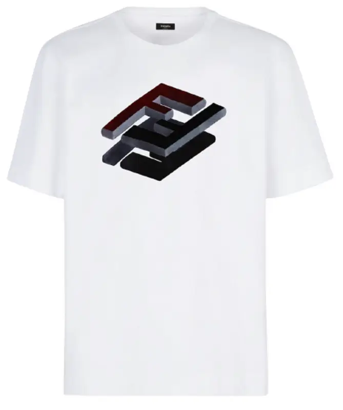 Fendi Logo White Jersey T-Shirt $980