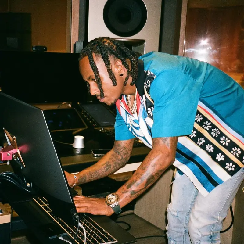Rich The Kid outfit in Marni, Ksubi, and Van Cleef & Arpels, 2022
