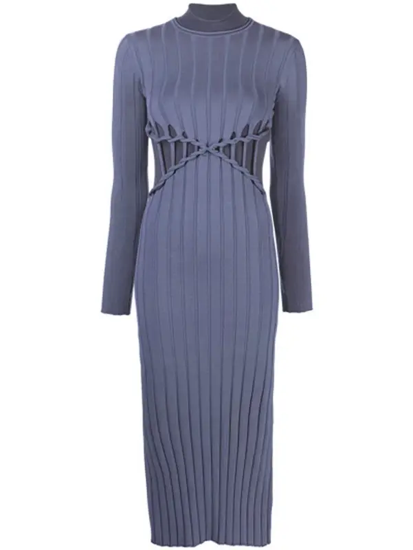 Dion Lee X-braid Reversible Dress In Green | WHAT'S ON THE STAR?