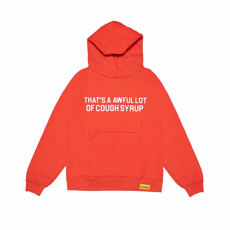 Cough Syrup Cough Syrup Orange Hoodie $200