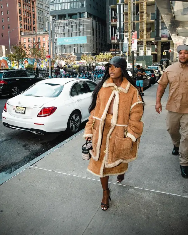 Doechii outfit in Coach and Alexander Wang, 2022