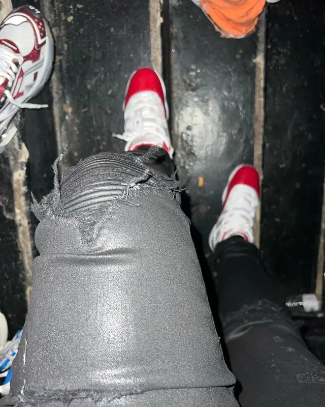 Lil Zay Osama outfit in Amiri, Jordan, and Rhude, 2022