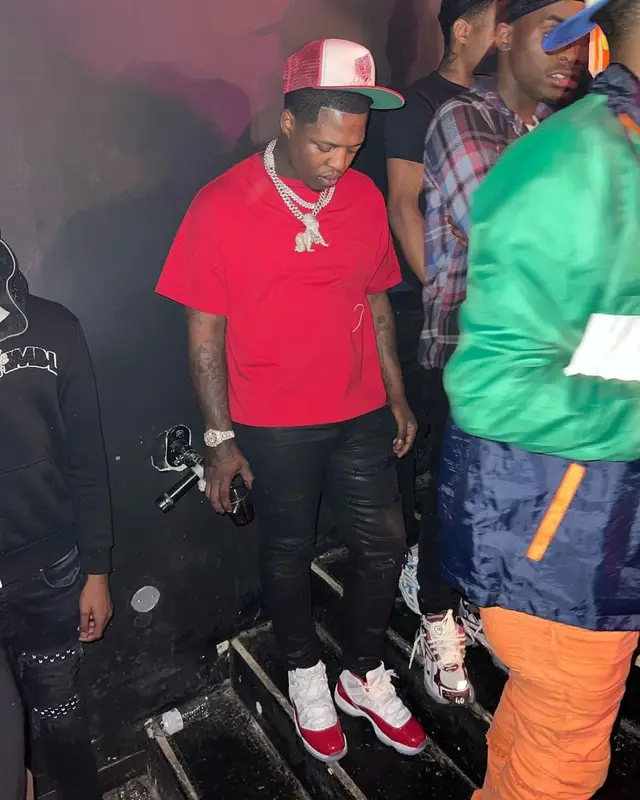 Lil Zay Osama outfit in Amiri, Jordan, and Rhude, 2022