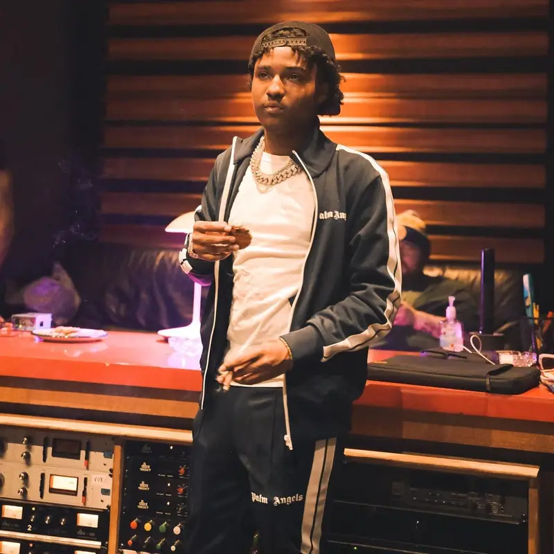 Lil Pj outfit in Palm Angels and Nike, 2022