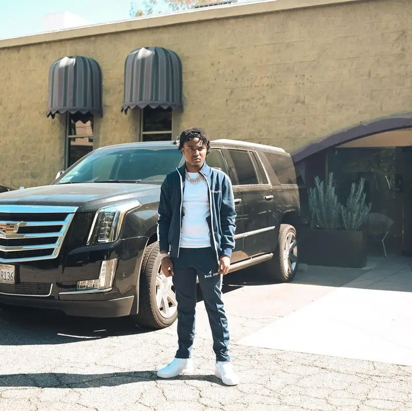 Lil Pj outfit in Palm Angels and Nike, 2022