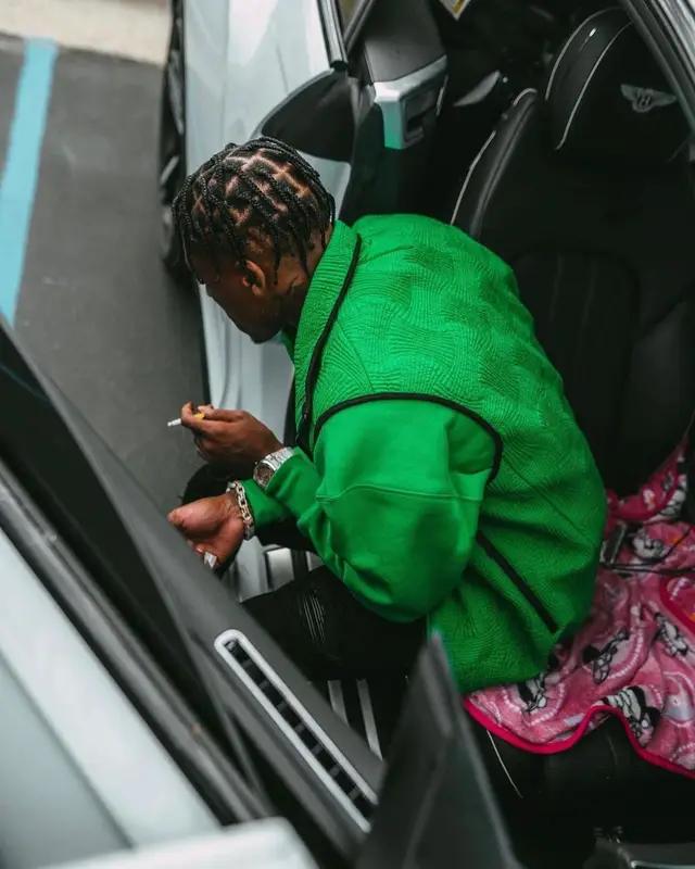 NBA YoungBoy outfit in Bottega Veneta, Ami Alexandre Mattiussi, and Amiri, 2022