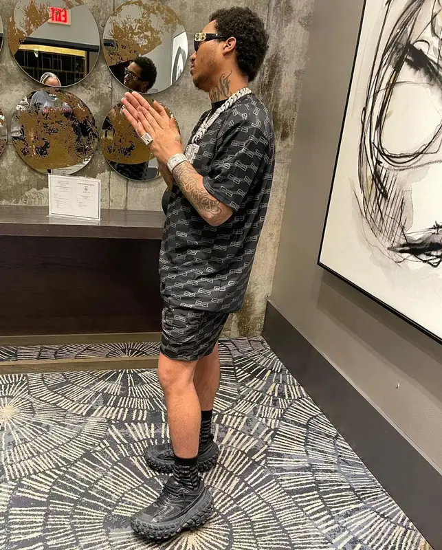 Lil Meech outfit in Balenciaga, 2022