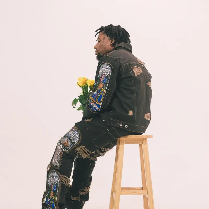 ASAP Ant outfit in Barriers, Nike, and Who Decides War, 2022