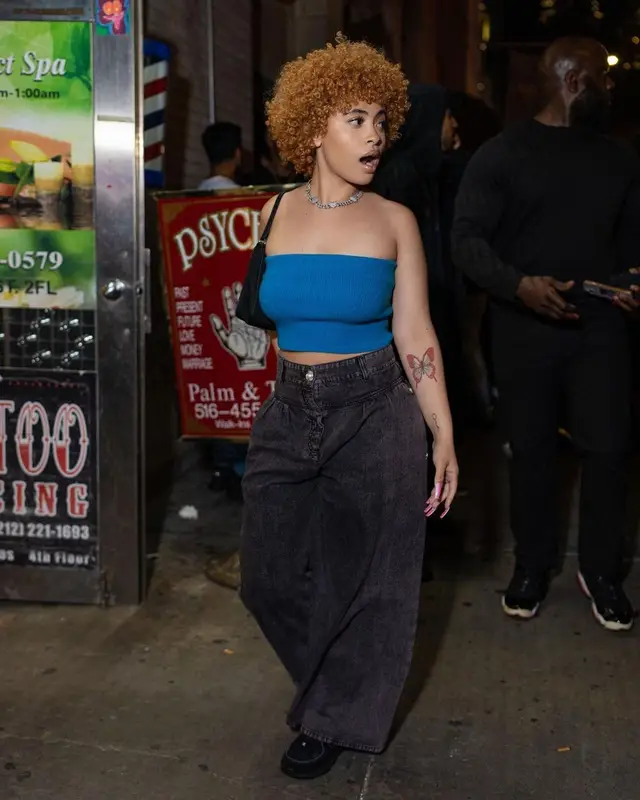 Ice Spice outfit in Chanel and Prada, 2022