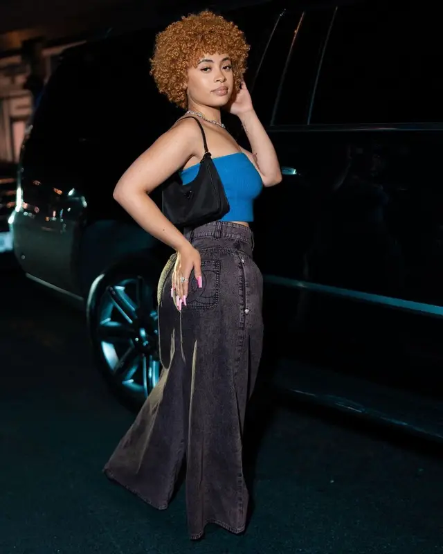 Ice Spice outfit in Chanel and Prada, 2022