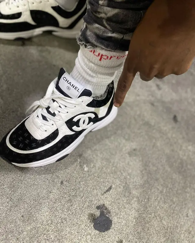 Anti Da Menace outfit in Supreme, Purple Brand, and Hanes, 2022